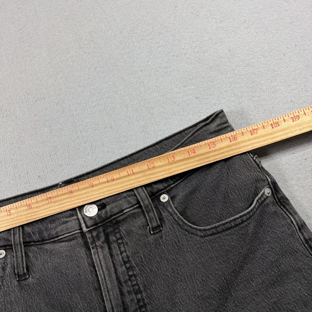 Madewell The Perfect Vintage Jean Women 30 High‎ Rise Tapered Black Minimalist